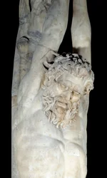 Supplice de Marsyas suspendu à un tronc de pin (détail)