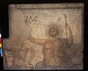 Mosaïque de la Maison de Ménandre avec Zeus, 3e - 4e siècle