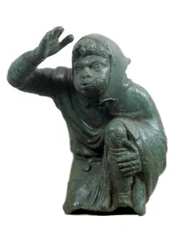 Art romain : statuette en bronze d
