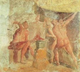 La Forge de Vulcain, de la Maison VII, Pompéi, c.50-79 AD