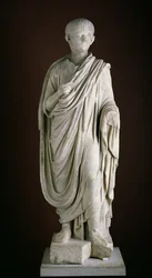 Statue togée du jeune Néron, vers 50 après J.-C. (marbre)