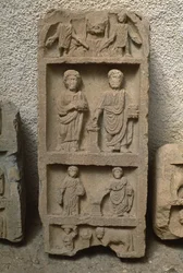 Stèle avec figures humaines, Haut Empire (27 av. J.-C.-395 apr. J.-C.)