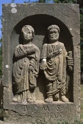 Stèle avec deux figures humaines, Haut Empire (27 av. J.-C.-395 ap. J.-C.)