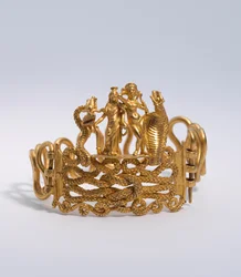 Bracelet avec Agathodaimon, Isis-Tyche, Aphrodite et Terenouthis