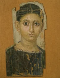 Portrait funéraire féminin, du Fayoum, fin du IIIe siècle apr. J.-C.