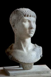 Buste romain en marbre de Ptolémée de Maurétanie (10 av. J.-C. - 40 apr. J.-C.)