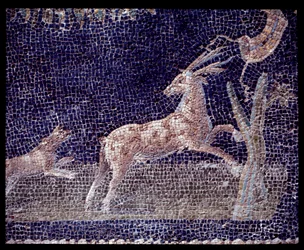 Détail des mosaïques murales du nymphée de la casa di Nettuno e Anfitrite