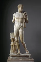 Diomède. Sculpture en marbre romaine d