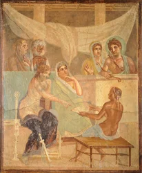 Fresque représentant Admète et Alceste, de Pompéi (Liste du patrimoine mondial de l