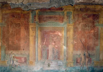 Fresque représentant Iphigénie en Tauride, Maison de Pinarius Cerialis, Pompéi (Patrimoine mondial de l
