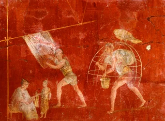 Fresque représentant des blanchisseurs, de Pompéi (Liste du patrimoine mondial de l