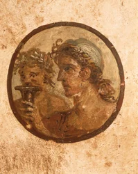Italie, Province de Naples, Région de Campanie, Pompéi, Maison de Loreio Tiburtino, (détail)