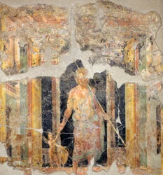 Peinture du quatrième style pompéien représentant Jupiter