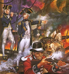 Nelson à la bataille de Trafalgar