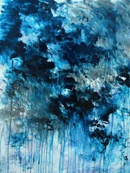 Abstrait bleu dynamique