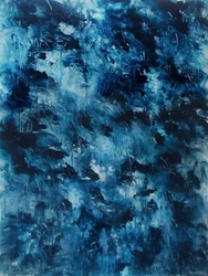 Abstraction bleue dynamique
