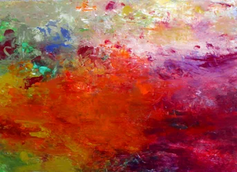 Abstrait, vibrant et fougueux