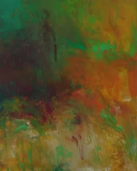Paysage abstrait aux couleurs vives