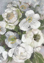 Fleurs blanches fraîches