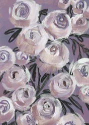 Roses lavande pâle