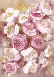 Roses rose pâle
