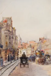 Brompton Road, regardant vers l