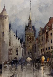 Scène de rue à Munich