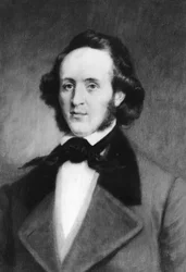Felix Mendelssohn 1809-1847, compositeur allemand, 1907