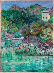 Vue de San Fruttuoso, près de Camogli