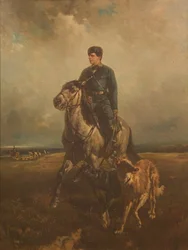 Grand-duc Vladimir Alexandrovitch de Russie 1847-1909 à la chasse, années 1890