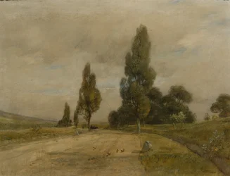 Route près de Deutsch-Altenburg au pied de la colline des Turcs