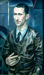 Bertolt Brecht (1898-1956) (huile sur toile)