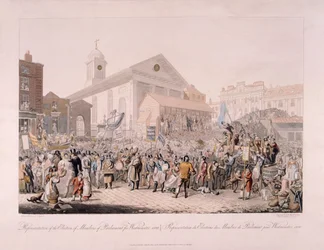 Élection à Covent Garden, Londres, 1818