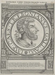 Empereur romain Trebonianus Gallus (impression)