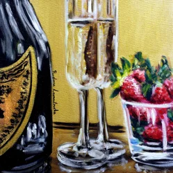 Champagne Wishes, 2025 (oil on canvas)