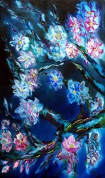 Triptyque des Fleurs Éternelles - gauche, 2024