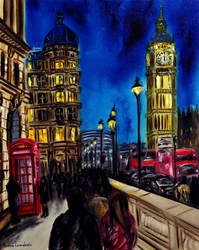 Londres intemporel, 2025 (huile sur toile)
