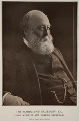 Le Marquis de Salisbury, K. G. (photo sépia)