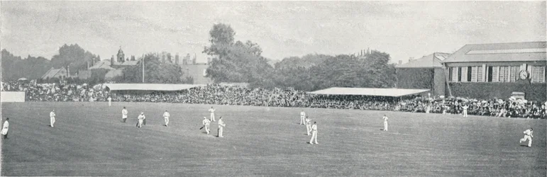 Match de cricket universitaire à Lords, vers 1896