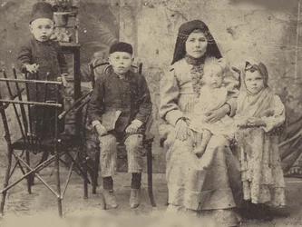 Famille tatare de Kazan, vers 1900