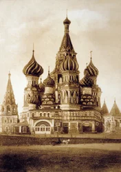 Cathédrale Saint-Basile, place Rouge, Moscou, v. 1890