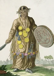 Un chaman mongol, 1820
