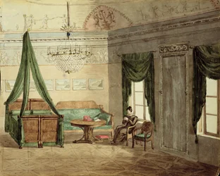 Chambre à coucher néoclassique, 1819