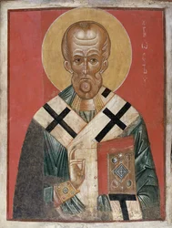 Saint Nicolas, école de Novgorod, c.1300
