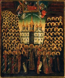 Les Saints du monastère des grottes de Kiev, seconde moitié du XVIIIe siècle