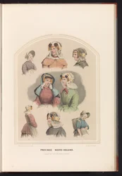 Costume traditionnel de la Hollande-Septentrionale, 1857