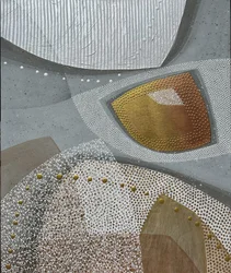 Or métallique, argent, abstrait