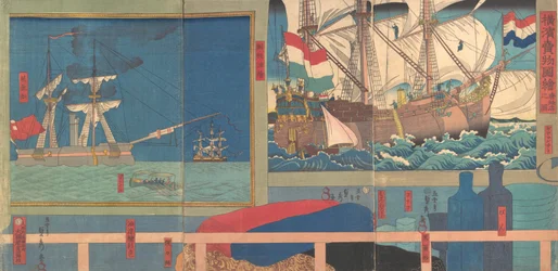 Boutique de curiosités à Yokohama, 3e mois, 1860