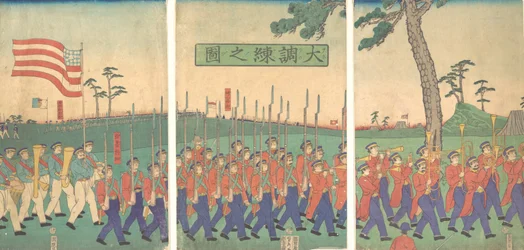 Grande manœuvre militaire, 1866 Keio 2, 2e mois