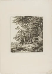 Pêcheurs avec enfants, deuxième planche de Paysages Dédiés à M. Warelet